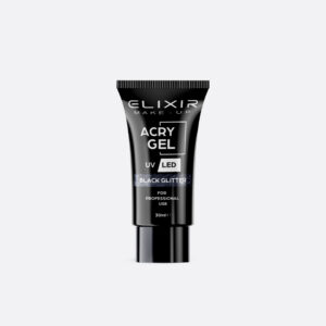 AcryGel 715 (Black Glitter)
